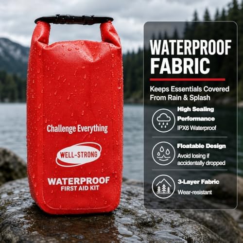Waterproof First Aid Kit Roll Top Boat Emergency Kit with Waterproof Contents...