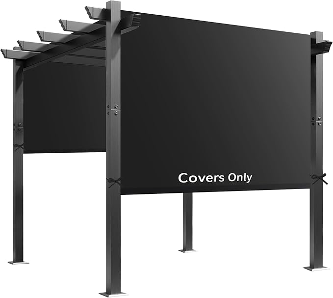 Universal Waterproof Pergola Canopy Shade Cover Replacement - 17'x6.8'...
