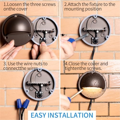 ORB Aluminum Low Voltage Deck Lights 2.5W 2700K 180lm IP65 3.74In