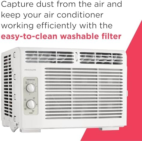 Frigidaire 5,000 BTU Window-Mounted Air Conditioner, Cools Up to 150 Sq. Ft.,...