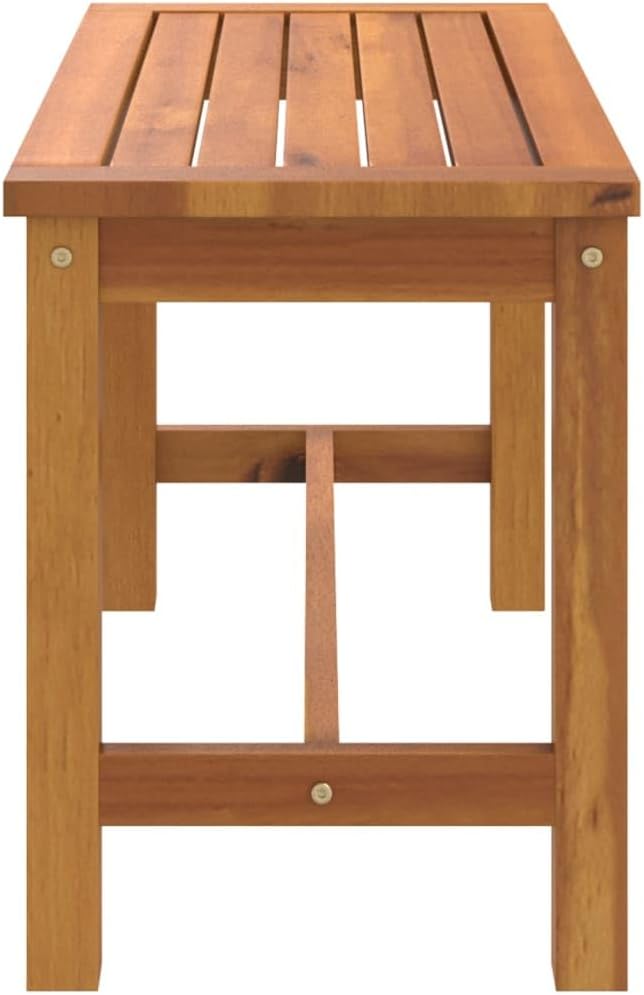 vidaXL Patio Bench 31.5"x13.8"x17.7" Solid Wood Acacia