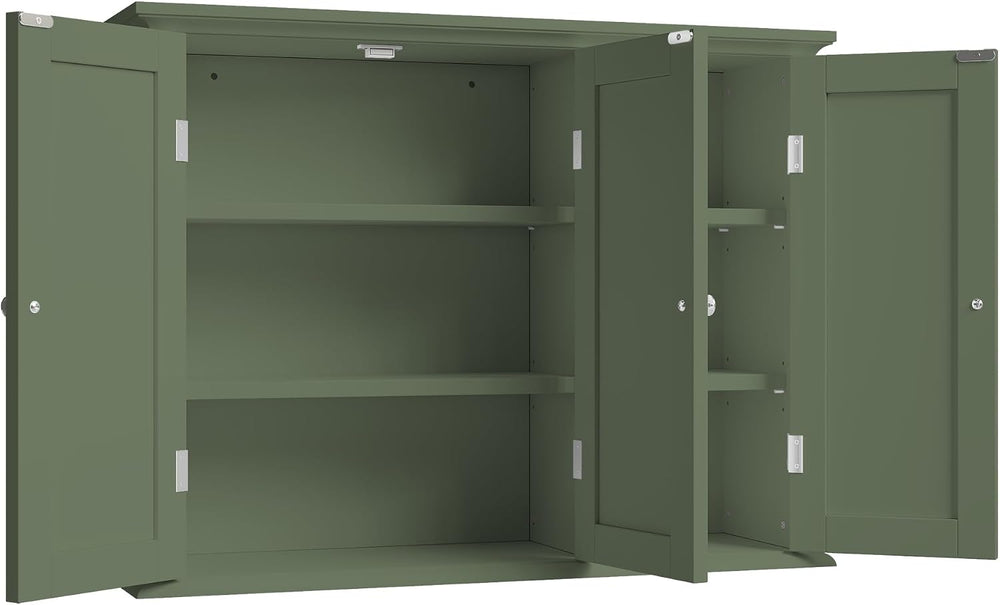 ChooChoo Laundry Cabinet with 3 Doors and Adjustable Shelves
