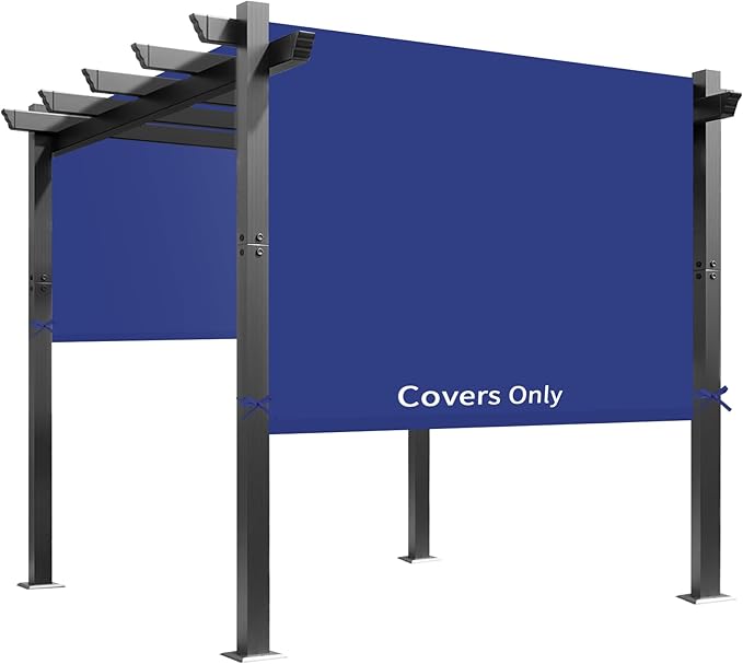 Universal Waterproof Pergola Canopy Shade Cover Replacement - 17'x6.8'...
