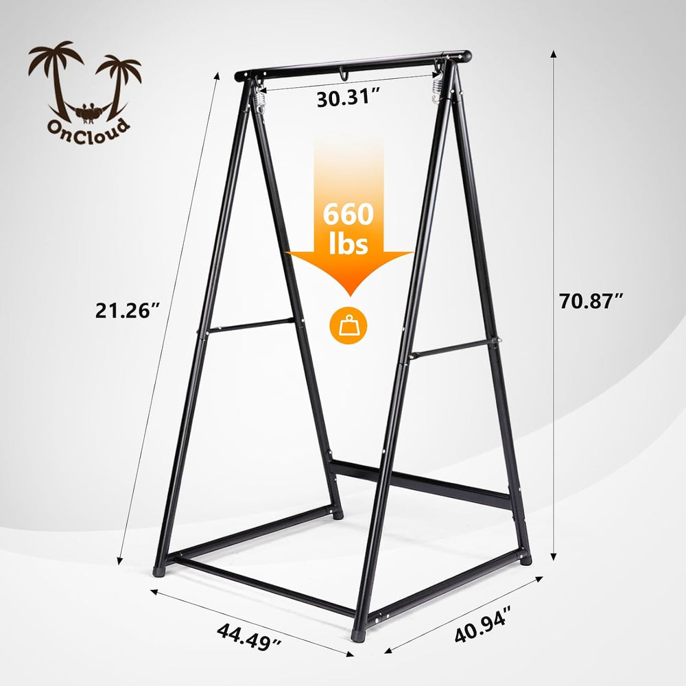 Hammock Chair Stand, Heavy Duty Steel Stand with Stable Construction, 660 LBS...