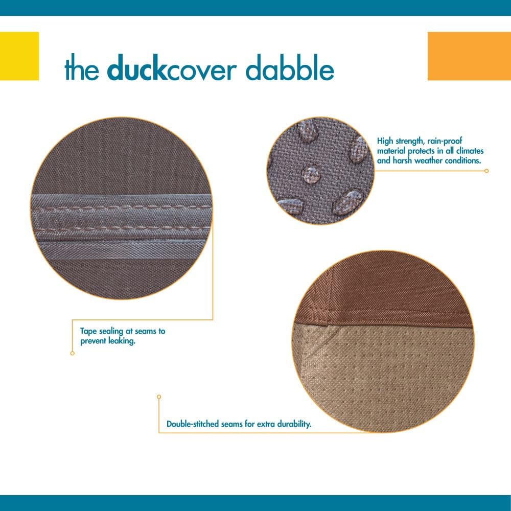 DUCKCOVERS Ultimate Waterproof 104 Inch Patio Left-Facing Sectional Lounge Se...