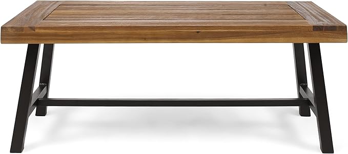 Christopher Knight Home Carlisle Outdoor Acacia Wood Coffee Table, Sandblast/...