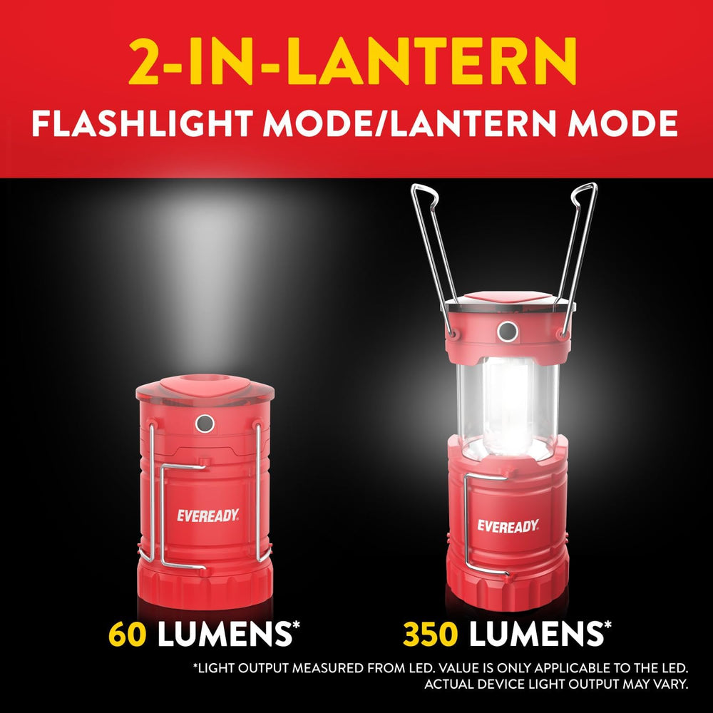 Eveready LED Camping Lantern 360 PRO (3-Pack), Super Bright Tent Lights, IPX4...