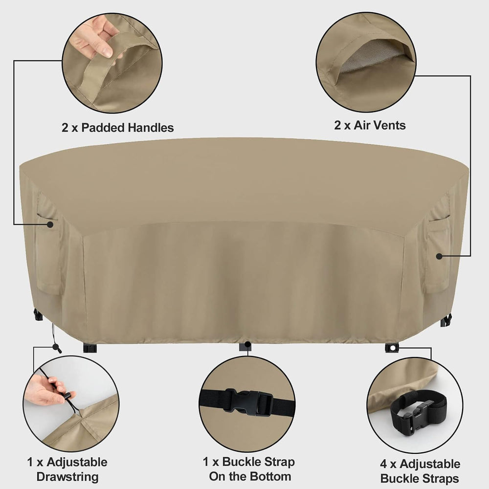 OutdoorLines Waterproof Curved Outdoor Sectional Cover