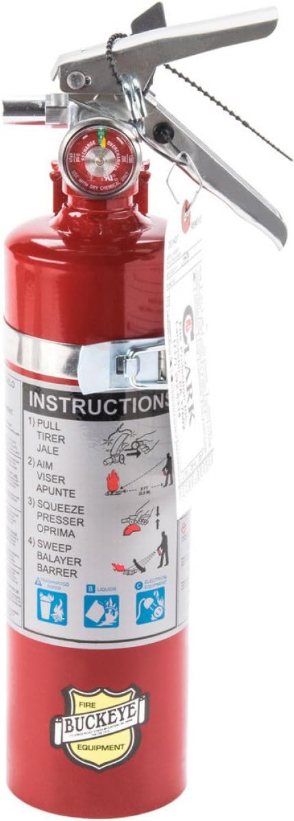 Buckeye 13315 ABC Multipurpose Dry Chemical Hand Held Fire Extinguisher with ...
