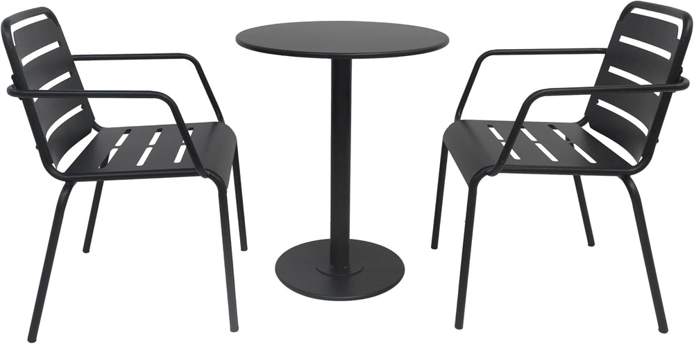 Christopher Knight Home Jodi Outdoor Bistro Set, 3-Piece Bistro Table and Cha...