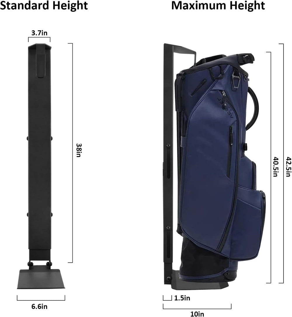 Wall Mount Golf Bag Storage Stand Organizer Rack for Garage Golf Bag Holder