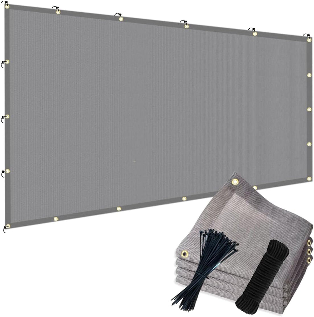 POYEE 90% Sun Shade Cloth, 10x30ft Pergola Shade Cover with Grommets
