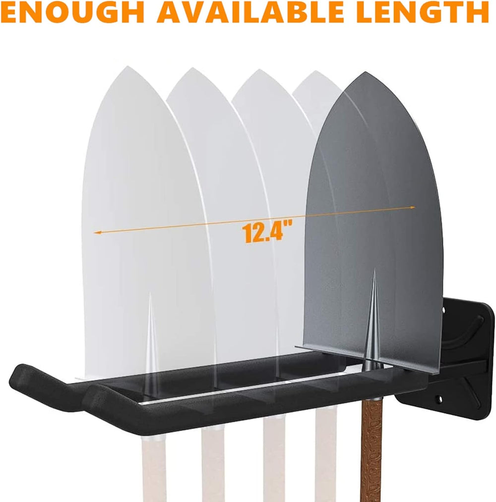 TORACK 4-Pack Garage Storage System Hooks, Wall Mount Tool Organizer