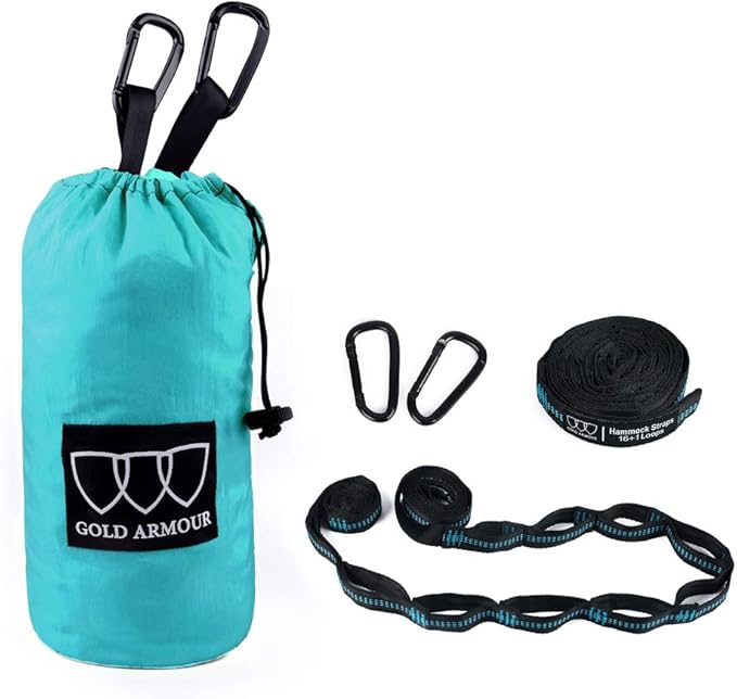 Gold Armour Camping Hammock - XL Double Hammock Portable Hammock Camping Acce...