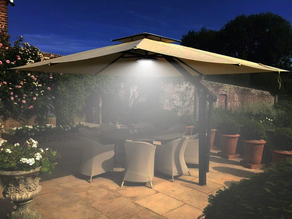 Umbrella Lights with Remote, Rechargeable Patio Cantilever Umbrella Lights wi...