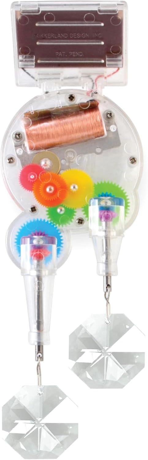 Kikkerland Solar Powered Rainbow Maker – Prism Suncatcher, Fun Home Window De...