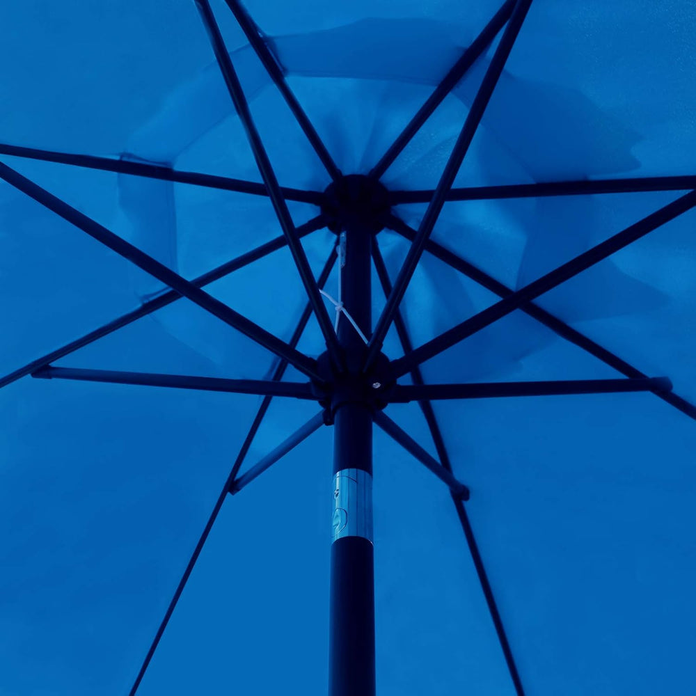 Sunnyglade 9Ft Patio Umbrella Outdoor Table Umbrella with 8 Ribs Blue