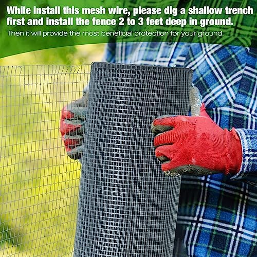 Tatuo Hardware Cloth 1/2 Inch 48in x 150ft Hot Dip Galvanized After Welded Ca...
