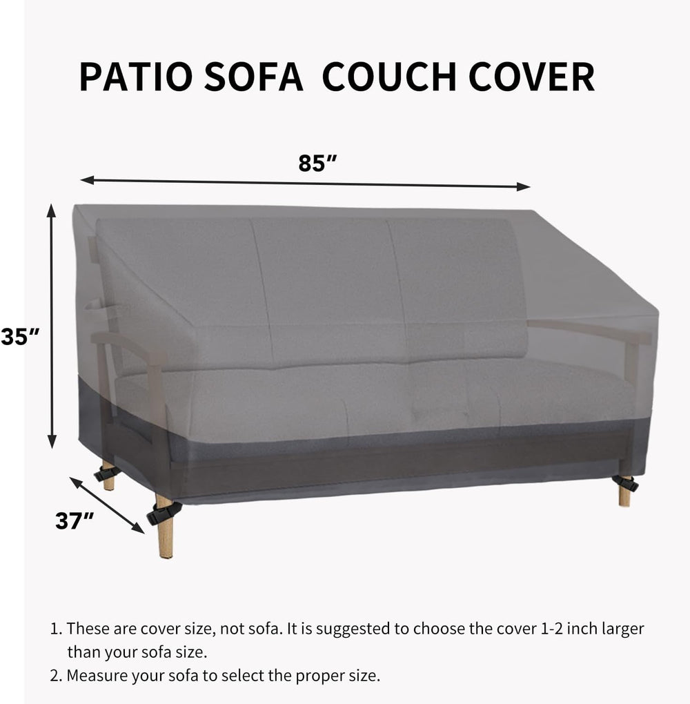Easy-Going Heavy Duty Outdoor Loveseat Cover, 85Wx37Dx35H inch,