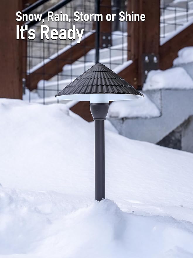 LEONLITE Low Voltage Landscape Lights, 3W 12V Pathway Lighting Wired, IP65 Wa...