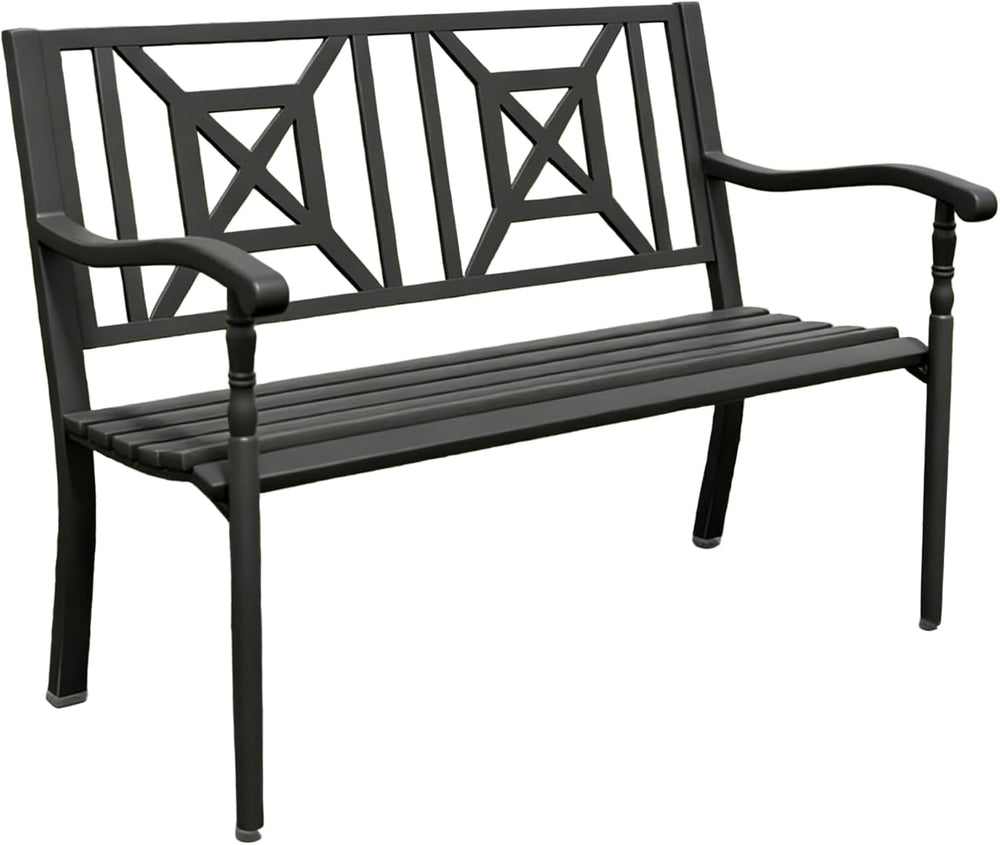 50 Inches Outdoor Bench Park Patio Furniture Garden Bench Seating