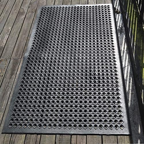 Outside Rubber Floor Mats Anti Slip Commercial Resturant Drainage Mat