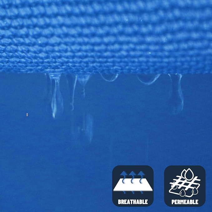 SUNNY GUARD Sun Shade Sail 7' X 13' Rectangle Blue UV Block Sunshade ...