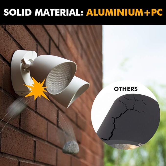 LUTEC 6222W-D2D 3500 Lumen 32 Watt Dusk to Dawn Dual-Head Flood Light Outdoor...