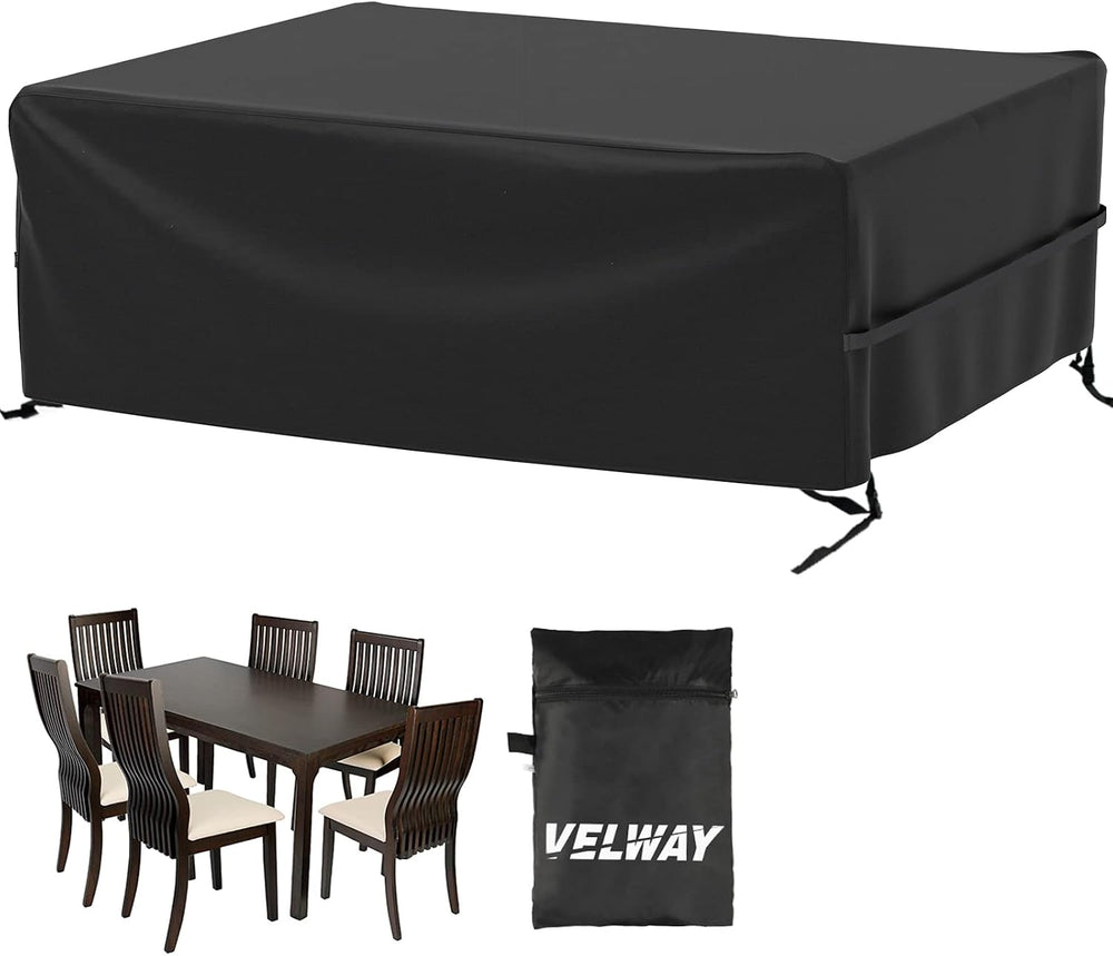 Velway Patio Furniture Cover Outdoor, Waterproof Rectangular Patio Table Chai...