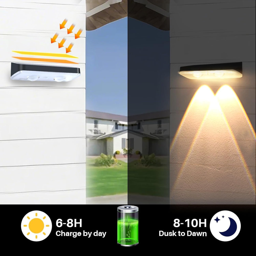 Solar Deck Lights Outdoor 12 Pack for Wall, Step, Porch, Deck, Railing