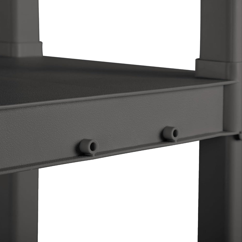 Sterilite 4 Shelf Unit, Heavy-Duty Plastic Utility Storage Rack, 2-Pack