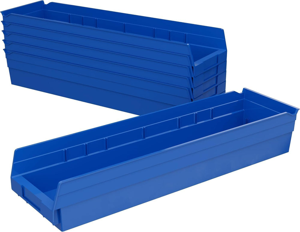 Akro-Mils 30164 Heavy Duty Plastic Shelf Bins, 24"x 6.5"x 4", ...