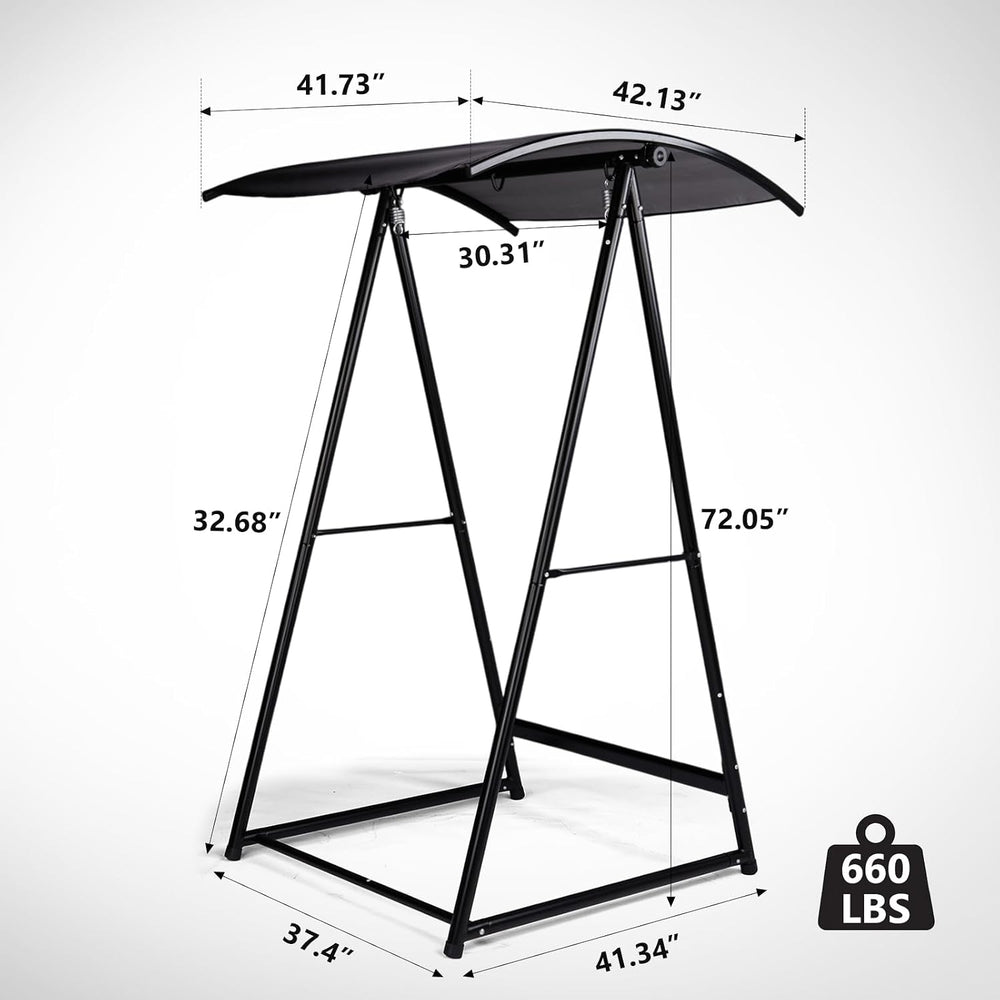Outdoor Hammock Chair Stand, Heavy Duty A-Frame Metal with Powder-Coated Fini...