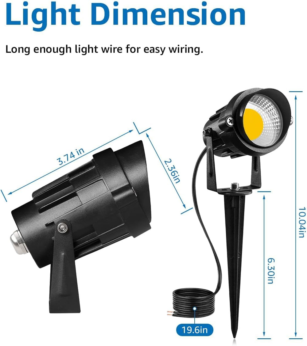SUNVIE Low Voltage Landscape Lights Landscape Lighting with Connector 8Pack |...