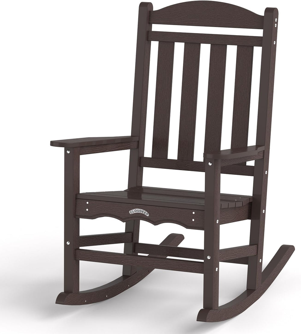 Oversized Outdoor Rocking Chai, Adirodnack Patio Rocker Heavy Duty