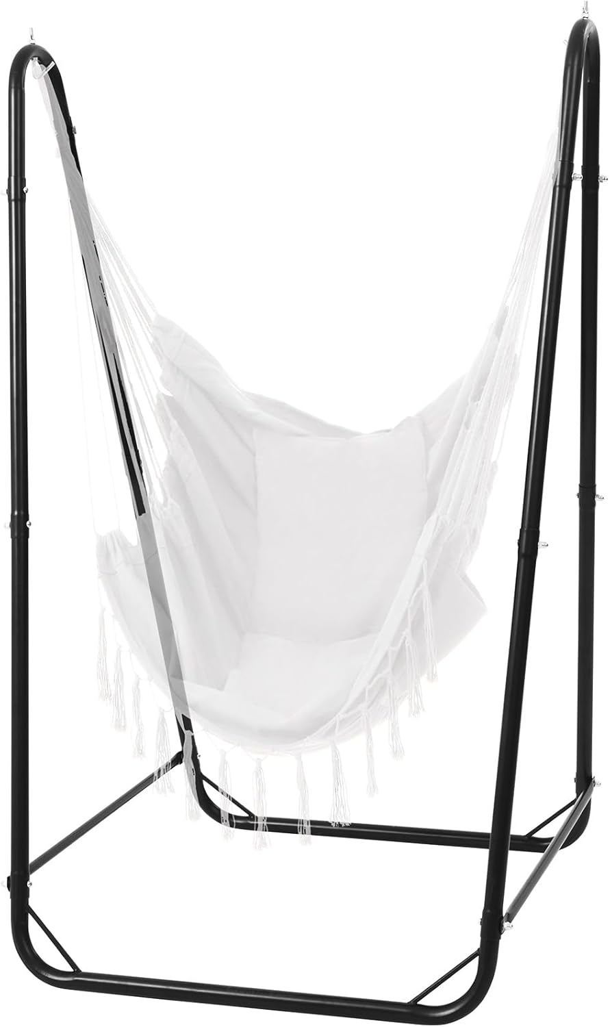 Hammock Chair Stand, 220 lbs Capacity, Hanging Chair Stand, Black