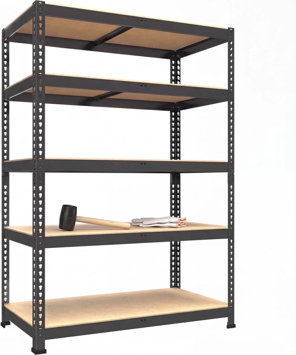 PrimeZone 71" H Storage Shelves, 5 Tier Adjustable Metal Shelf for Garage