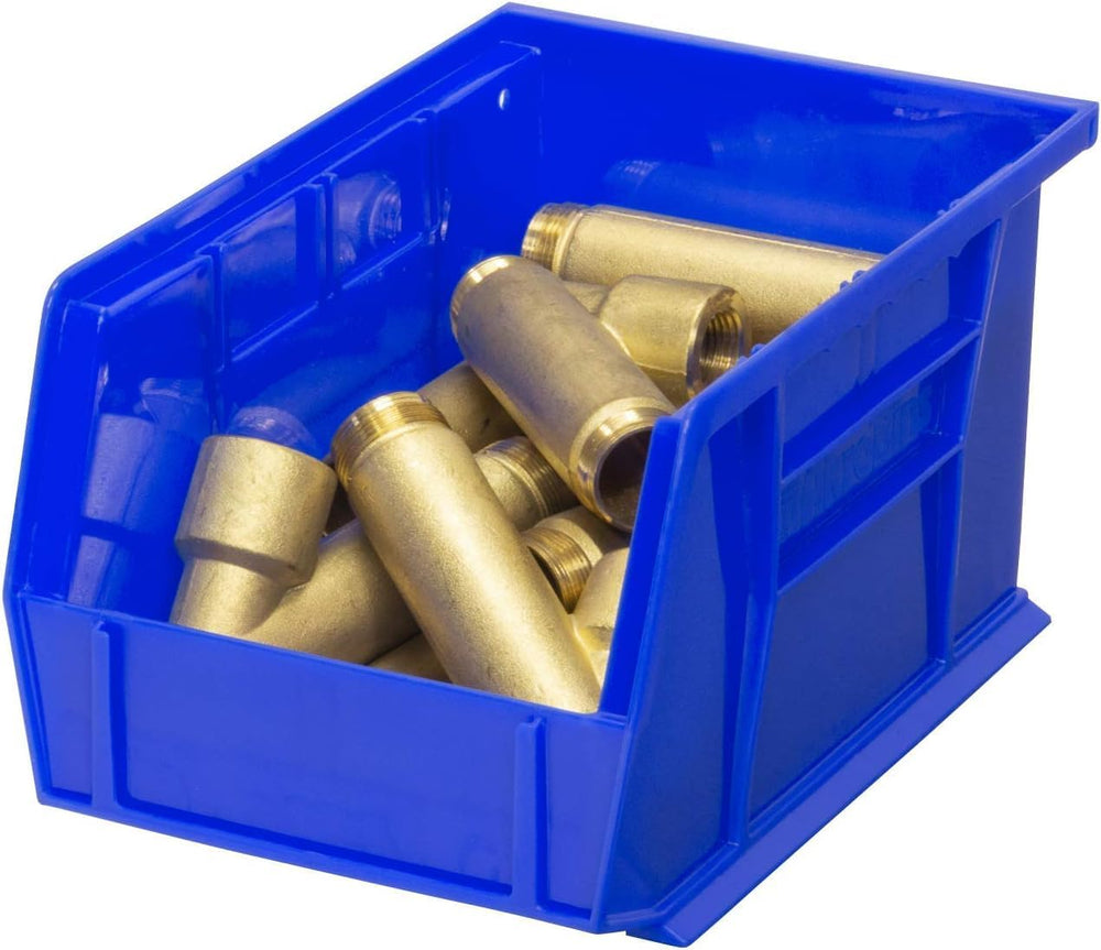 Akro-Mils 30237 AkroBins Plastic Storage Bins, 9"x6"x5", Blue,...