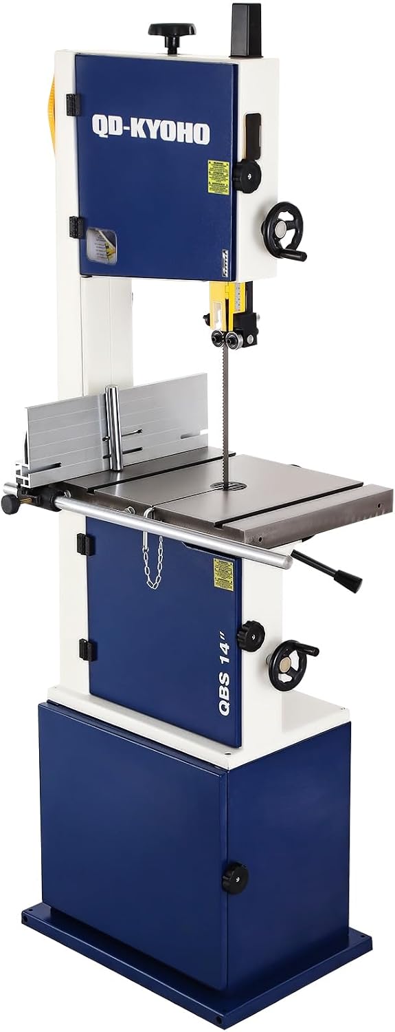 Band Saw, 14 Inch Bandsaw for Woodworking, 1445 & 2950 FPM Dual-Speed Ban...