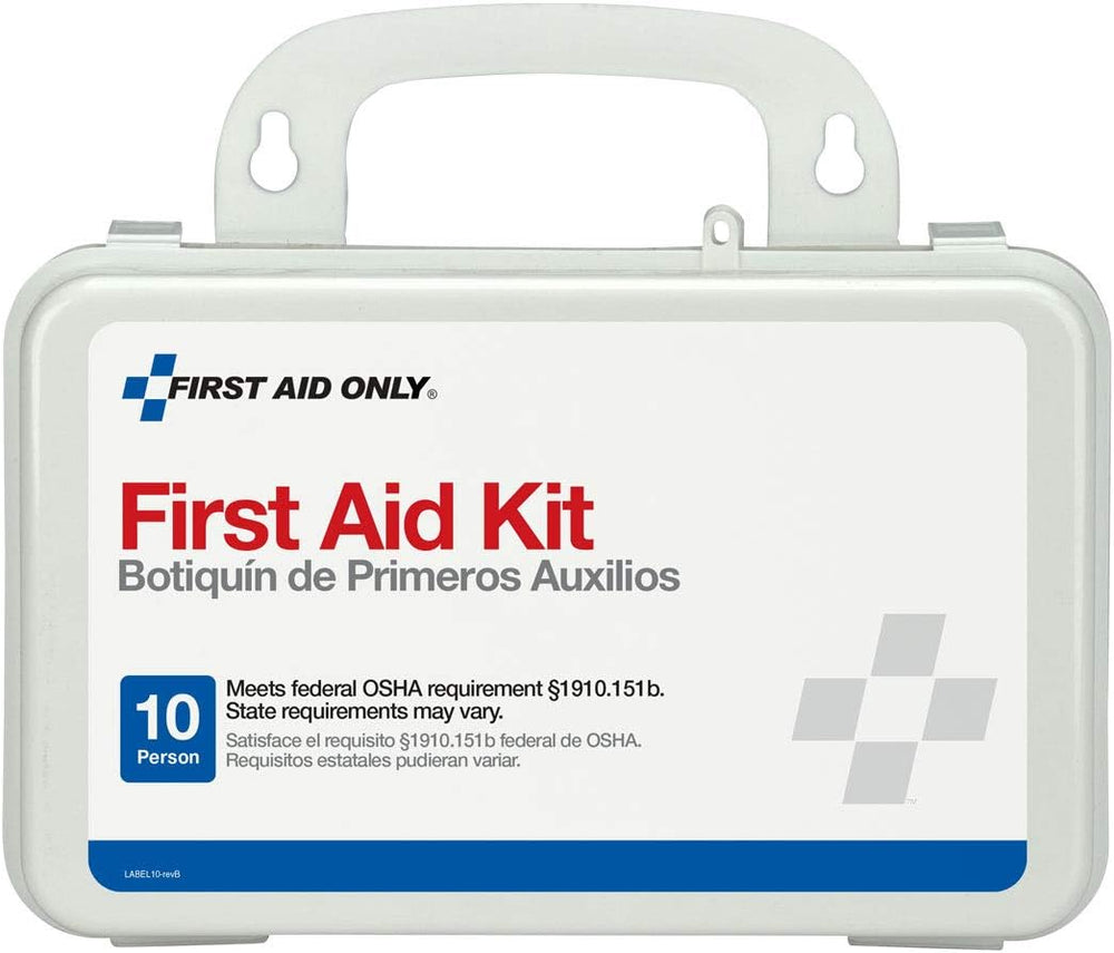 First Aid Only 10-Person Compact First Aid Kit for Home, Car & Work