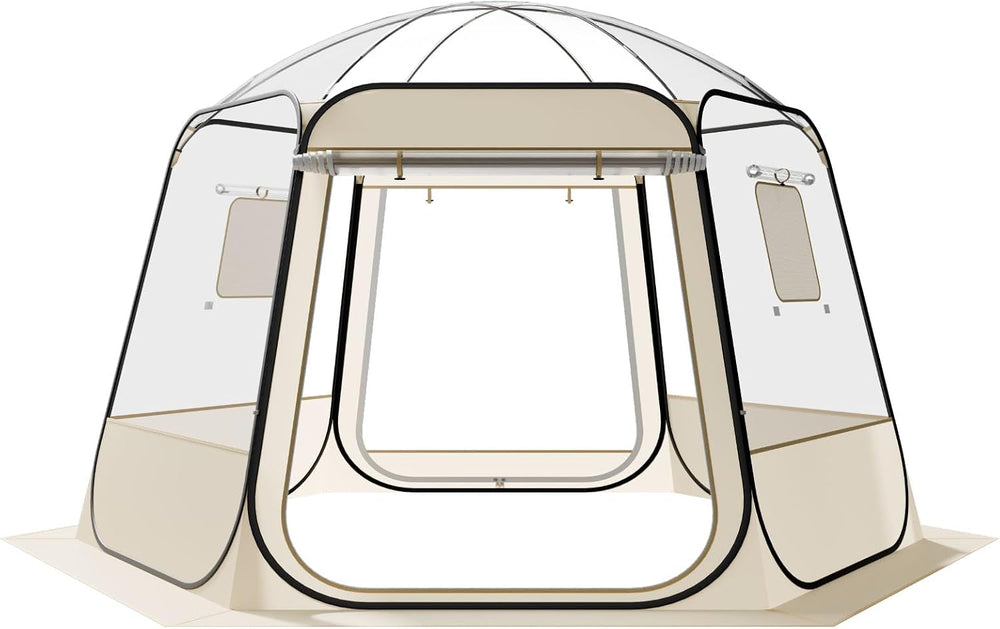VEVOR Pop up Sports Tent, 8 Sizes Optional Clear Bubble Tent for 1-6 Person, ...