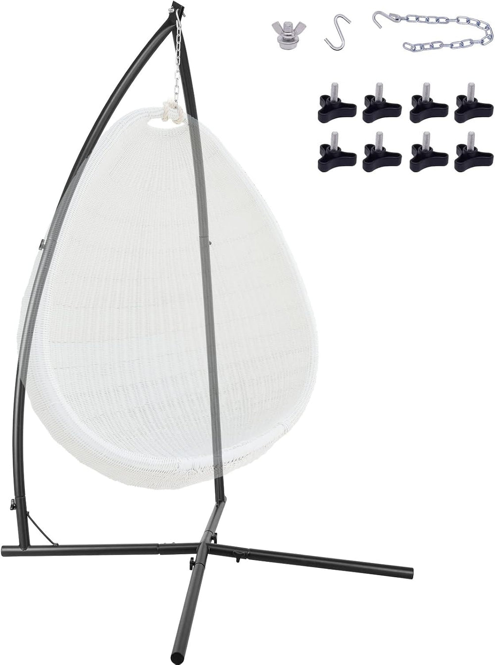 Hammock Chair Stands, Hanging Metal C-Stand for Chair,Max Load 330lb