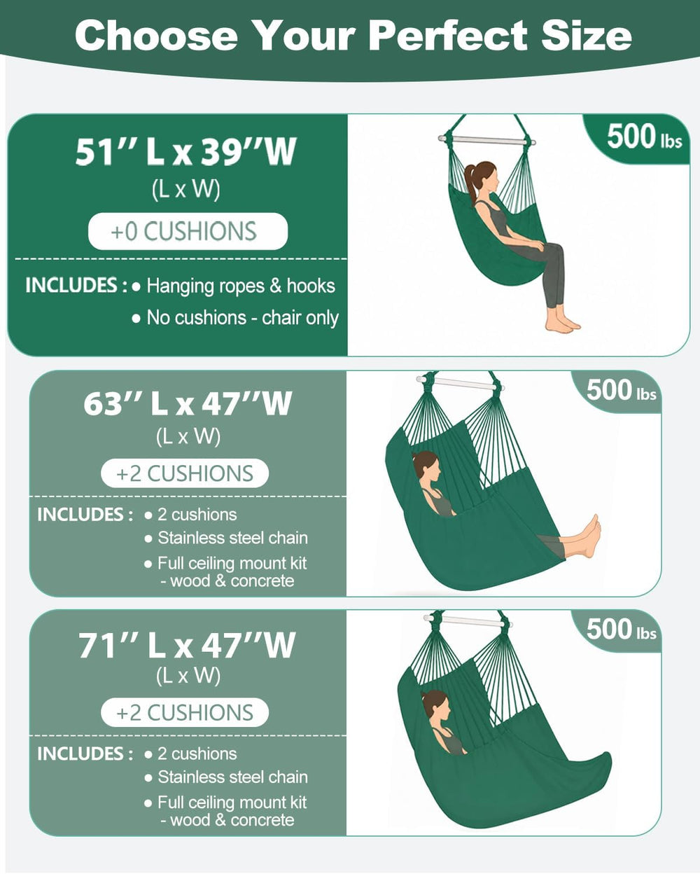 Lulladle Hammock Chair Hanging Rope Swing - Hammock Chair Bedrooms - Swing Ch...