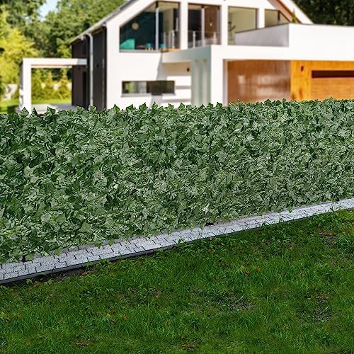 VEVOR Artificial Ivy Privacy Fence Screen, 59 x 158 in Faux Ivy Vine Leaf Hed...