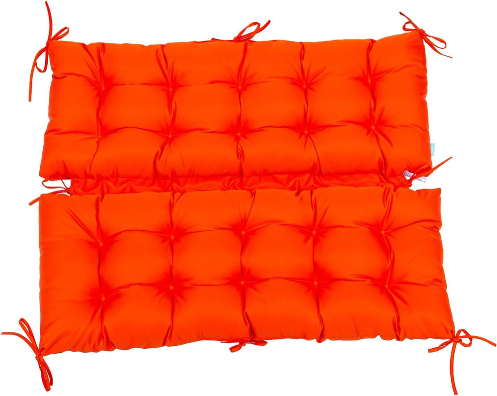 QILLOWAY Outdoor Swing Cushion Waterproof Replacement Cushion for 3 Seater Po...