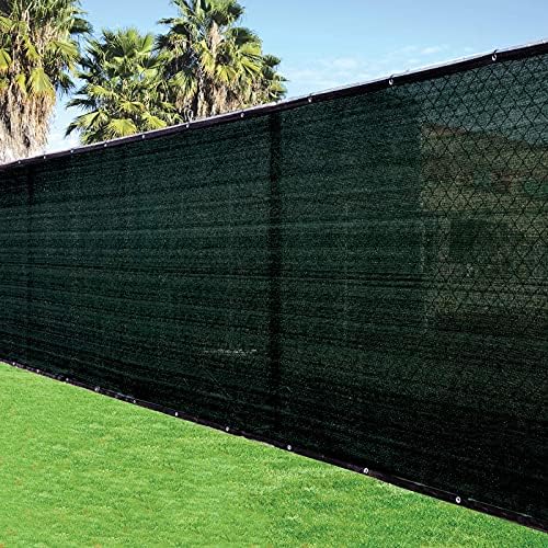 8'x50' 8ft Tall 3rd Gen Black Fence Privacy Screen Windscreen Shade C...