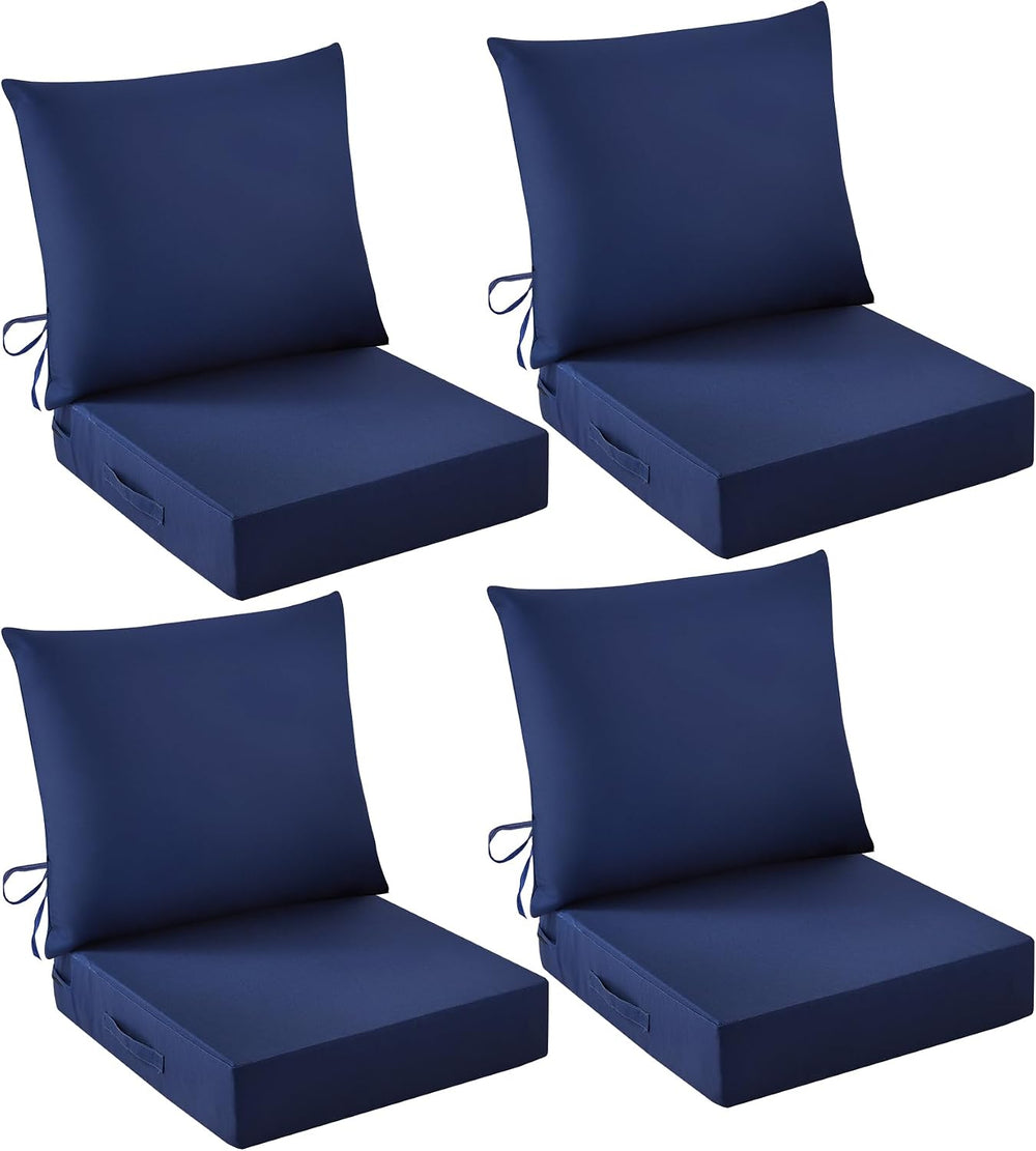 Outdoor Chair Cushions, 24 x 24 Inch Outdoor Cushion for Patio Furniture, Pat...