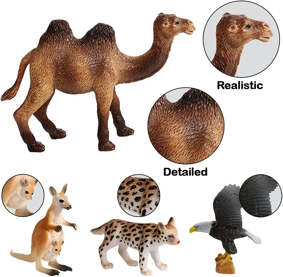 100Piece Set of Animals Figures & Accessories