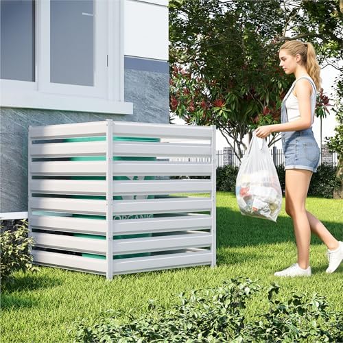 42" H x 39" W (3 Panels) No-Dig Metal Fence Privacy Screen, Outdoor...