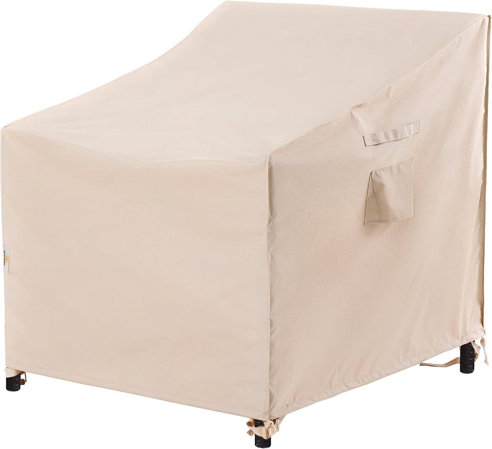 F&J Outdoors Patio Chair Covers, Beige, 35" W x 39" D x 36"...